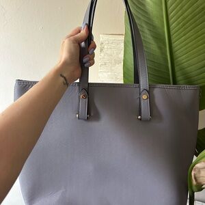 H&M Gray Structured Tote Bag with Minimalist Design